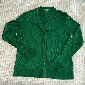 Beautiful Green COS Silk & Cotton Cardigan